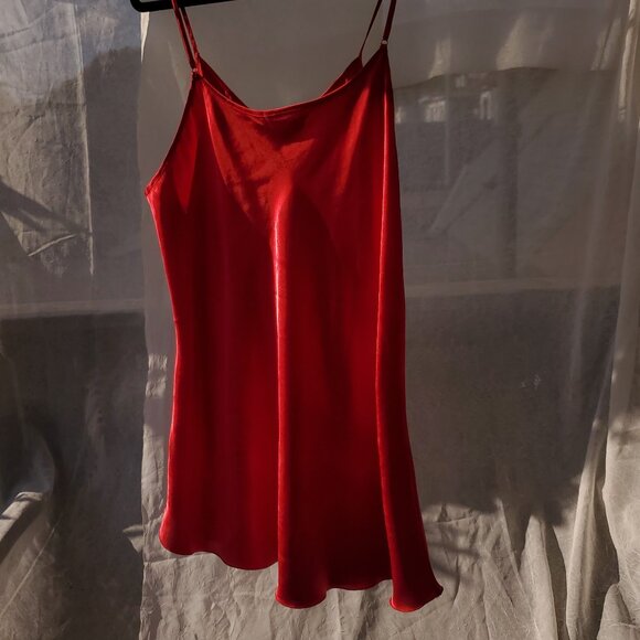 Red Silky Cami Top - Picture 1 of 7